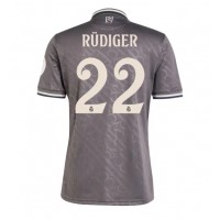 Real Madrid Antonio Rudiger #22 Tretí futbalový dres 2024-25 Krátky Rukáv